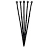 Cinturon De Plastico 30cm OBI (10pza) Negro